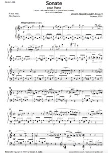 Sonata, Opus 21